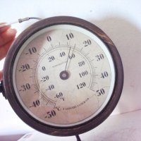 Стар часовник с термометър, снимка 7 - Антикварни и старинни предмети - 28651750