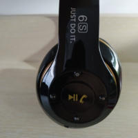Слушалки 6S Wireless Bluetooth, черно/златисто, снимка 5 - Bluetooth слушалки - 44911120