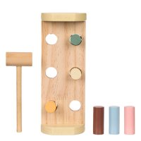 Образователна дървена играчка с чук, снимка 2 - Образователни игри - 43375037
