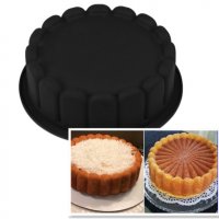 кръг Charlotte бишкоти странично силиконова форма молд направа на десерти сладкиши кекс торта тава, снимка 2 - Форми - 28960908