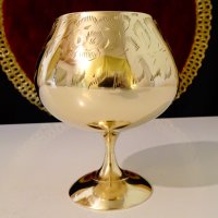 Английска бронзова чаша за бренди,коняк. , снимка 1 - Антикварни и старинни предмети - 37716525