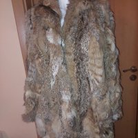 Дамско палто естествен косъм лисица, снимка 1 - Палта, манта - 43701232