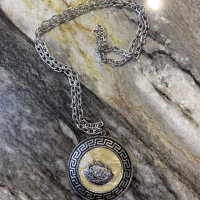 Гръцки медальон , снимка 3 - Колиета, медальони, синджири - 43016043