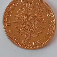 10 златни марки Прусия 1888 г.Фридрих /злато 900 проба/FRIEDRICH DEUTSCHER KAISER KÖNIG V. PREUSSEN, снимка 4 - Нумизматика и бонистика - 38541589