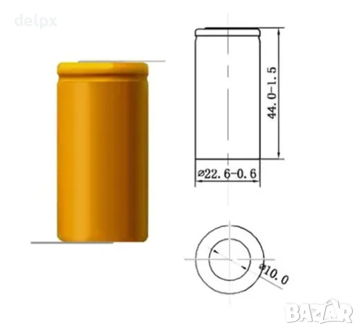 Акумулаторна батерия PKCELL с пластини 1,2V 2000mAh SC Ni-Cd, снимка 1