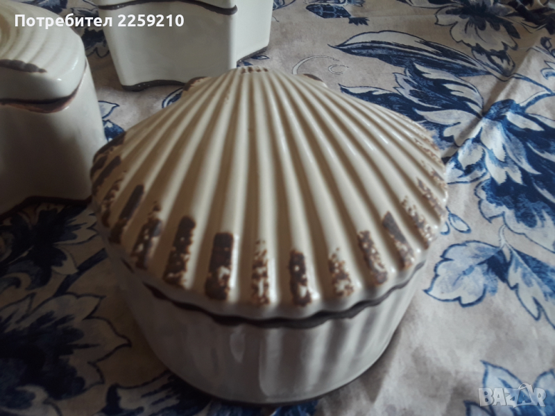 Нова Керамична кутия за бижута ручна изработка, снимка 1