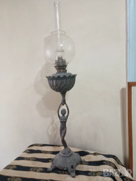 Стара газова ( газена ) лампа, снимка 1