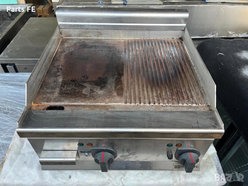 Професионална скара гладка оребрена комбинирана електрическа profesionalna skara orebrena gladka , снимка 1