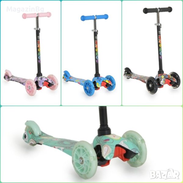 ТРОТИНЕТКА Светещи колела FIDGET Trotinetka , снимка 1