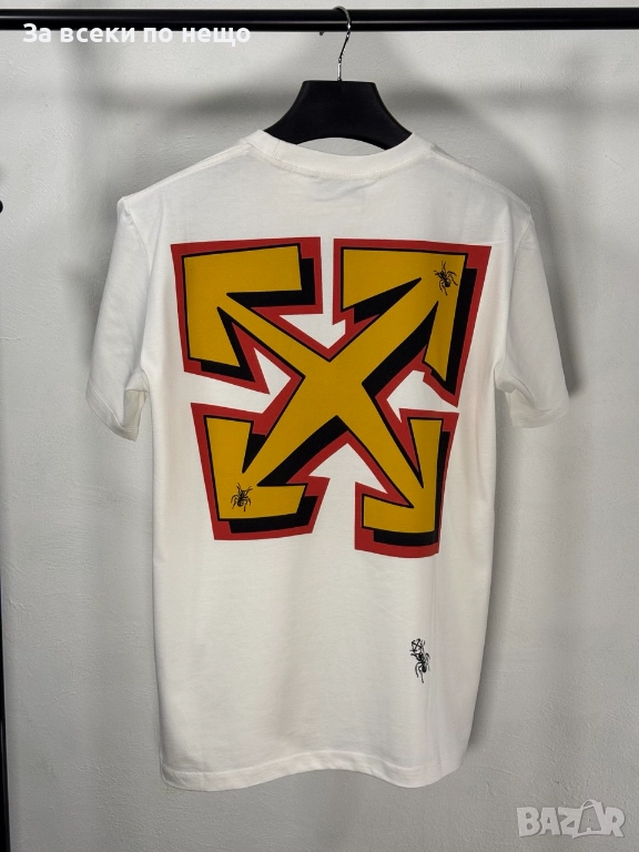 Off-White Мъжка Бяла Тениска👕Мъжка Блуза С Къс Ръкав В Бял Цвят Код V.B.14, снимка 1