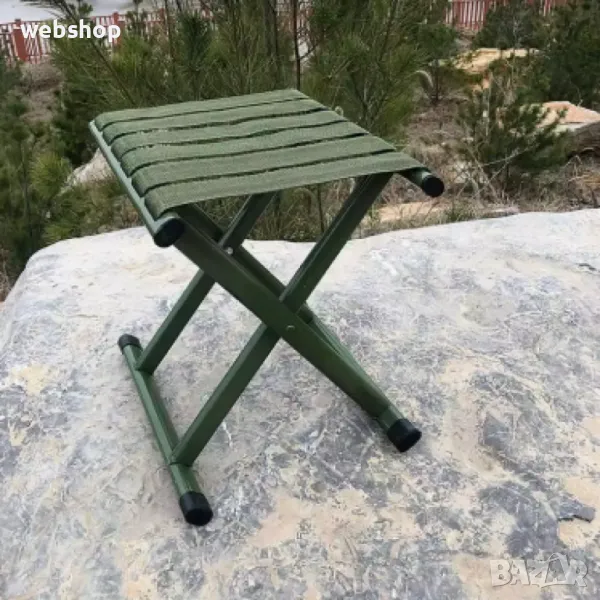 Сгъваем Рибарски Стол, Къмпинг табуретка , до 150 кг, снимка 1
