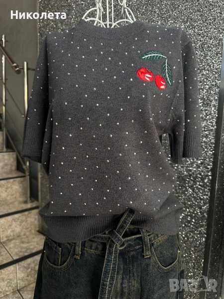 Блуза фино плетиво 4 цвята, снимка 1