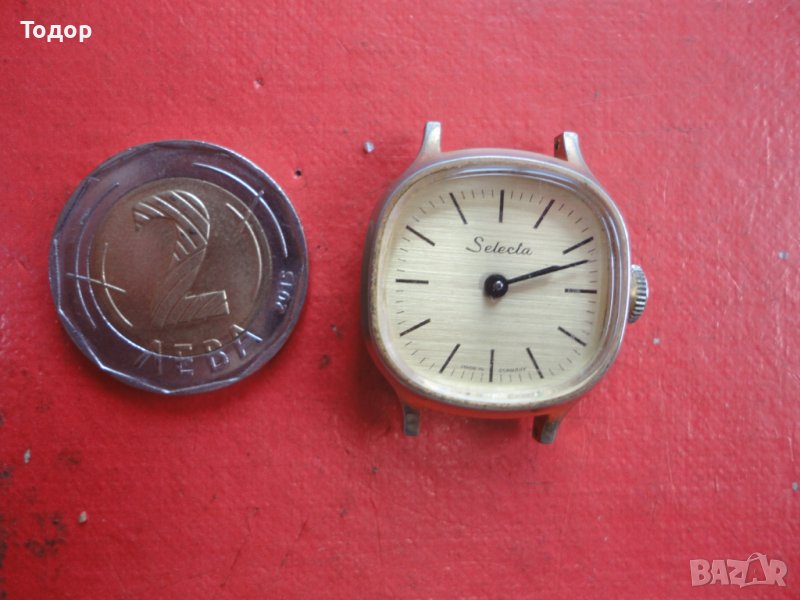 Позлатен часовник Selecta, снимка 1