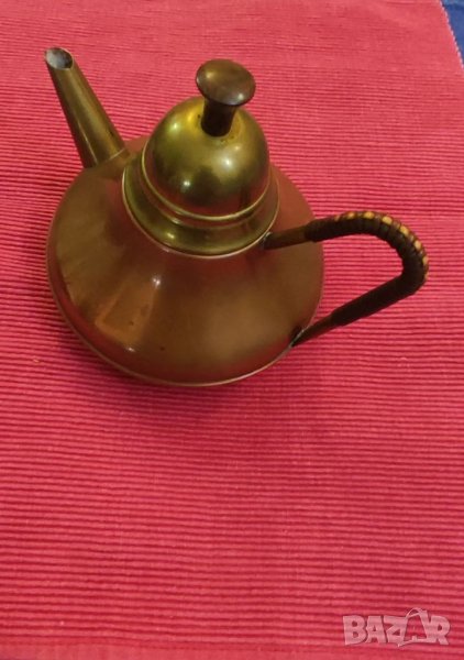 Стар чайник Холандия, от месинг и бакър, мед. , снимка 1