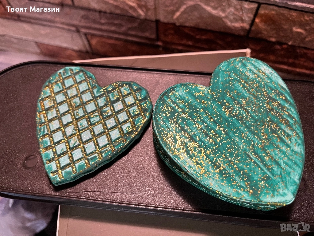 Кутийка за бижута – Ръчна изработка от акрилна смола, снимка 1