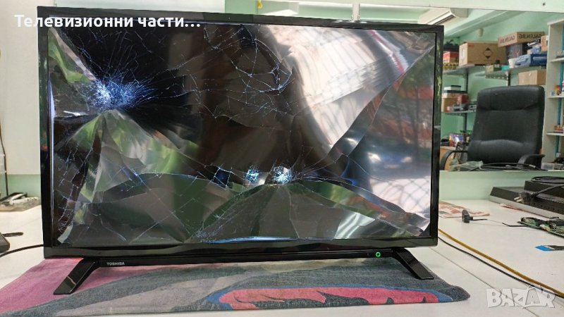 Toshiba 32WL1A63DG със счупен екран-17IPS62/17MB140/VES315WNDH-2D-N22, снимка 1
