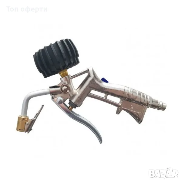 Пистолет с манометър за помпене на гуми - 25А, снимка 1