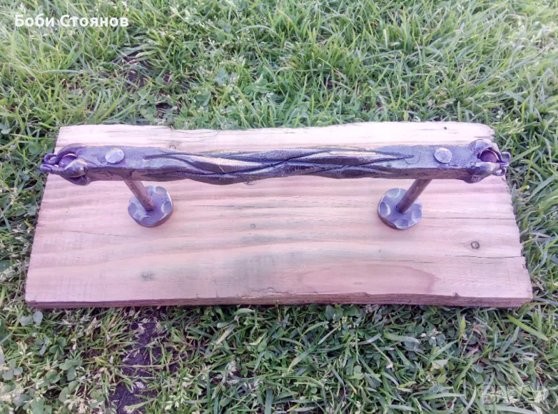 Дръжка от ковано желязо с подвижни топчета , снимка 1