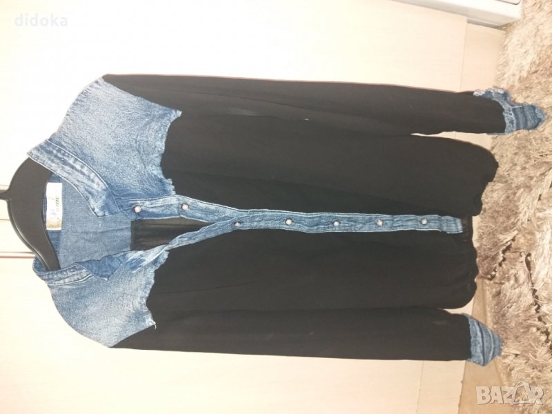 Риза с дънкови елементи , снимка 1