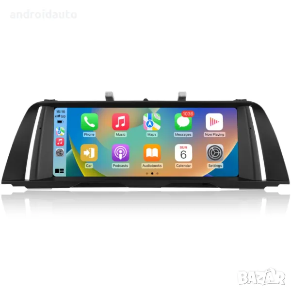 Дисплей за BMW F10/F11 CIC/NBT 10.25" с безжичен CarPlay/Android Auto, снимка 1