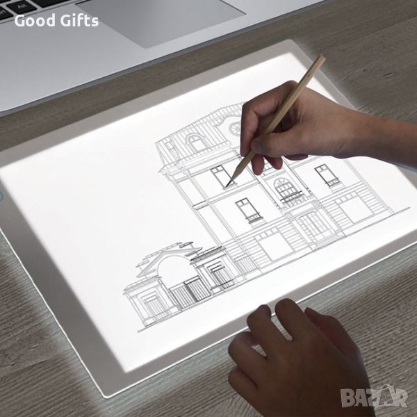 LED Графичен таблет за рисуване и чертежи, снимка 1