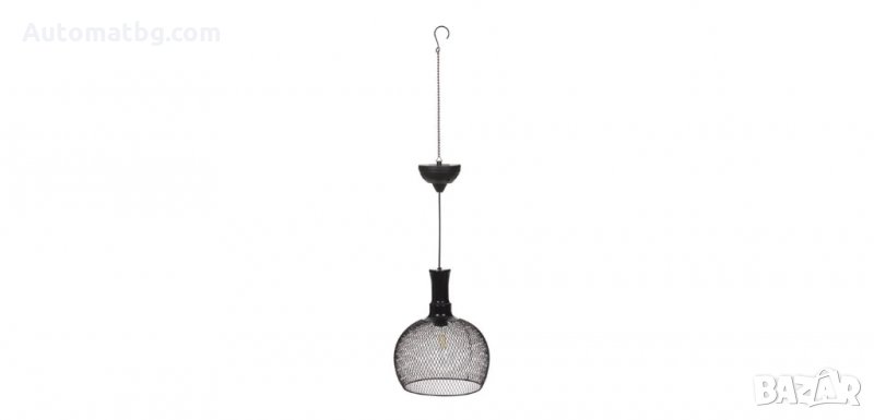 Соларна лампа с метален абажур и кука за закачване, снимка 1