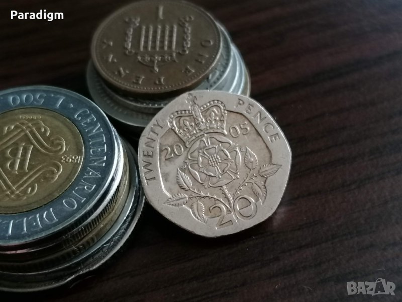 Монета - Великобритания - 20 пенса | 2005г., снимка 1