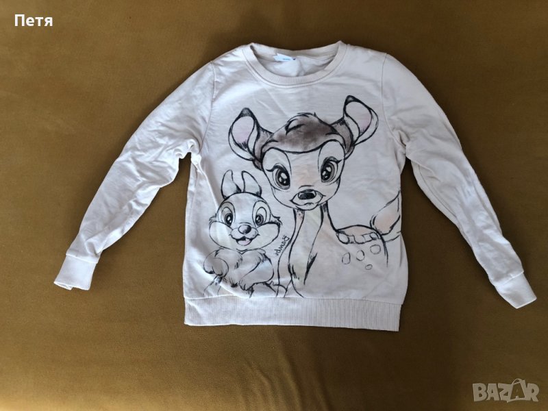 Детски бежов суичер -Бамби, снимка 1