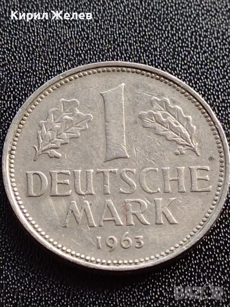 КОЛЕКЦИОНЕРСКА МОНЕТА 1 Дойче марка 1963г. МНОГО РЯДКА ГОДИНА ЗА ЦЕНИТЕЛИ 35929, снимка 1