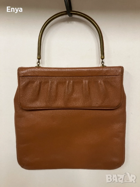 Дамска ретро чанта с твърда дръжка, снимка 1