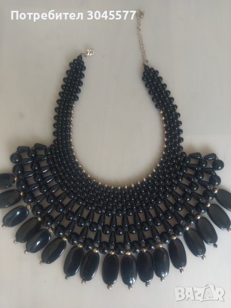 Колие черно - бижута, снимка 1