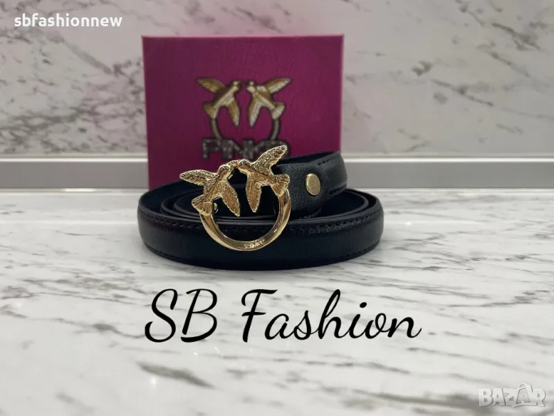 Тънак колан Pinko естествена кожа, снимка 1