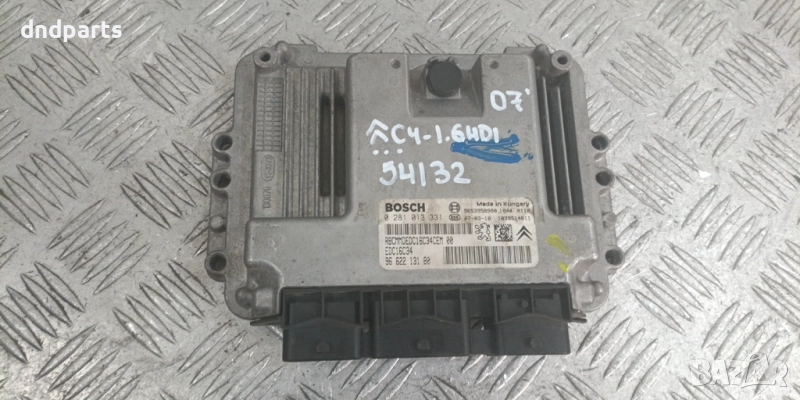 Компютър Citroen C4 1.6HDI 2007г. 0281013331 9662213180	, снимка 1