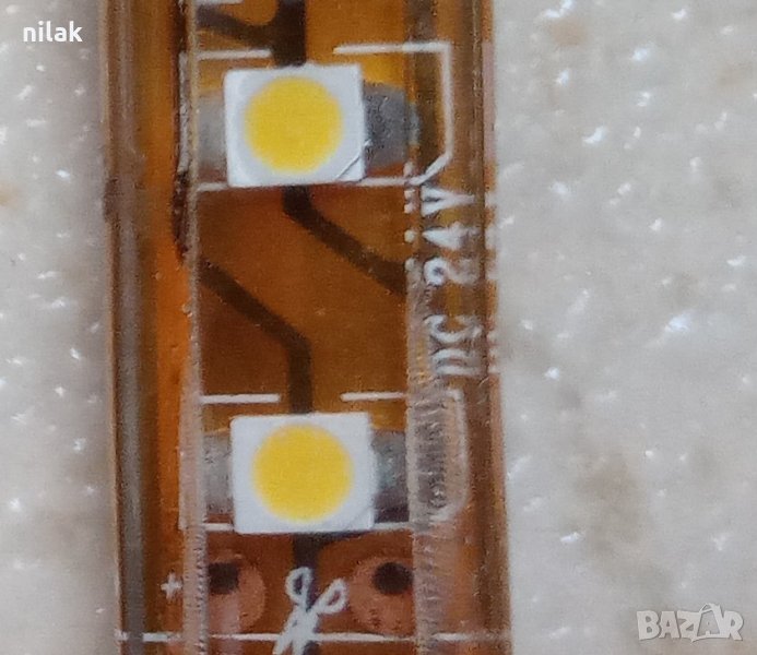 Продавам LED 24V влагозащитна лента 5м.  лепяща, снимка 1