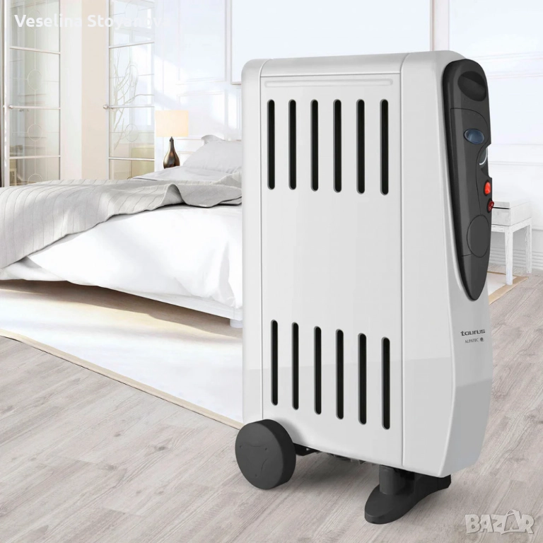 Маслен радиатор Taurus Taureg с регулируем термостат,светлинен индикатор 1500/2000/2500W, снимка 1