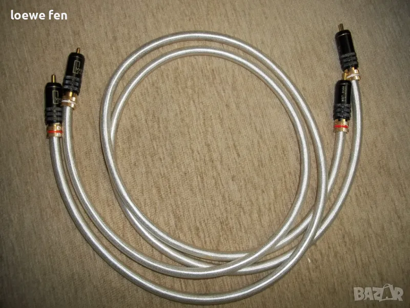 Посребрен чинч кабел кед - Qed rca silver plated , снимка 1