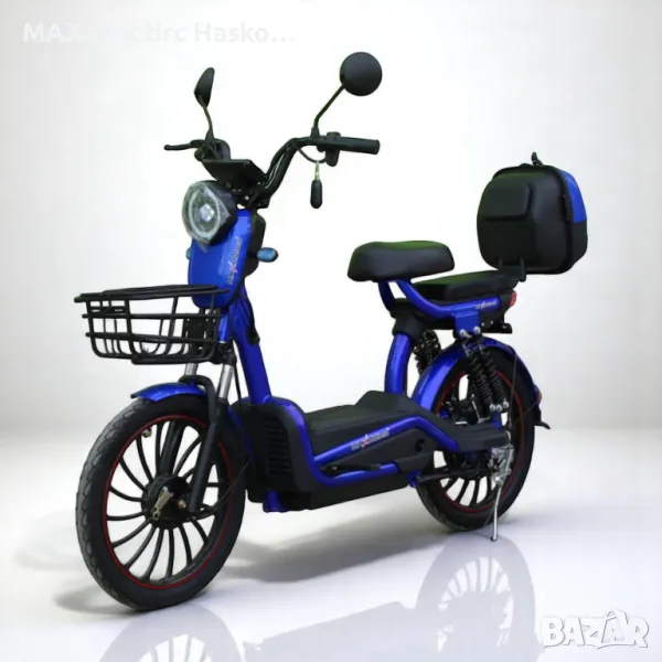 Електрически скутер с педали MaxMotors EBZ 20 1200W/60V/20Ah - BLUE, снимка 1