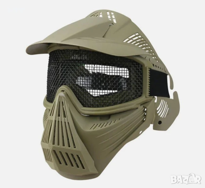 Air Soft Защитна Маска - Tactical Mesh Full Face Mask, снимка 1