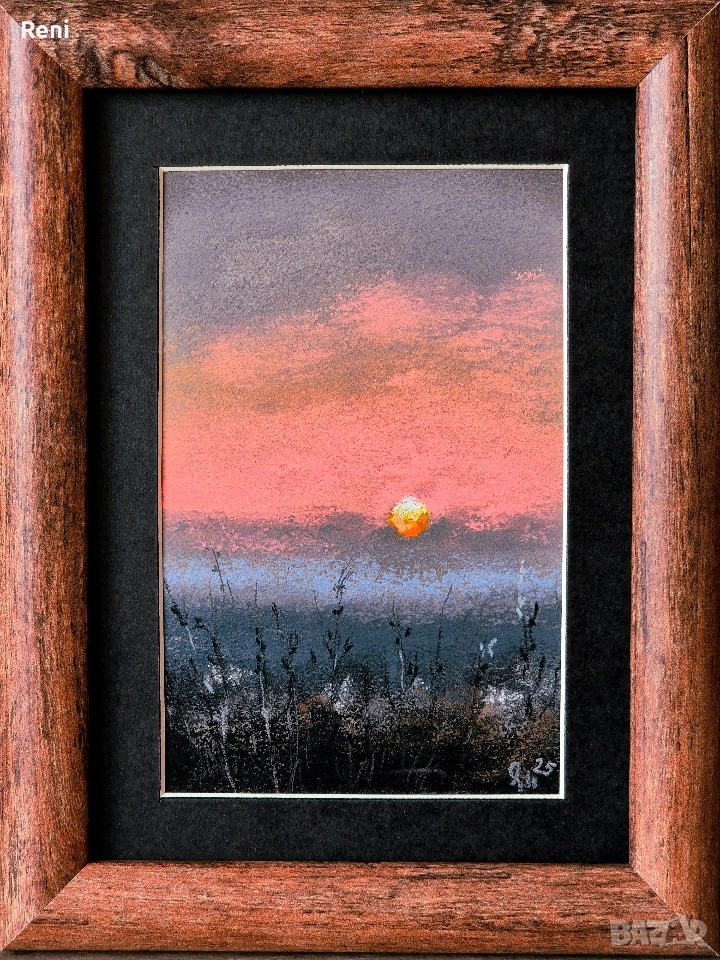 Нов ден, малка картина, оригинал, снимка 1