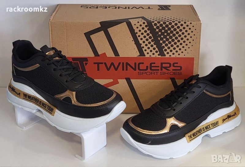 Дамски маратонки с олекотено ходило в черен цвят 1 112 025, снимка 1