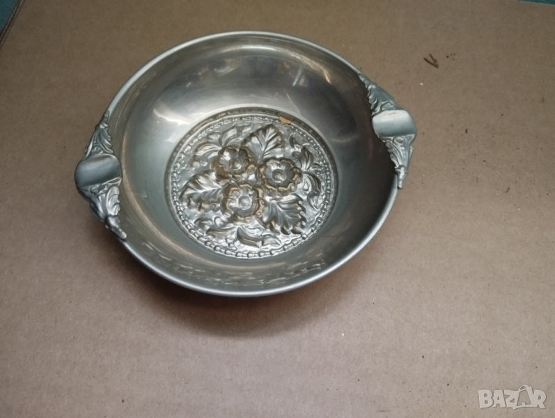 Посребрен пепелник арт деко, снимка 1