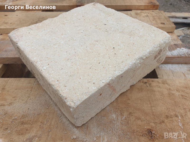 Огнеопорна шамотна плоча 225х225х60мм , снимка 1