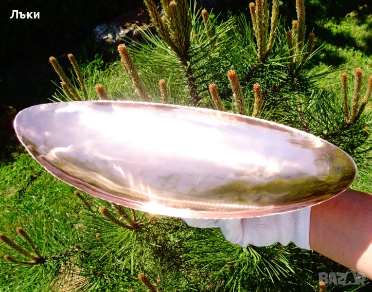 Медна фруктиера,гондола,жардениера 38 см. , снимка 1