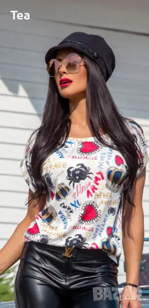 Топ от плетиво Alessa, снимка 1