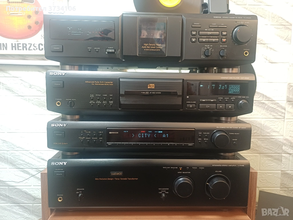 Sony TA-FE448E,  ST-SE500,  CDP-XE800,  TC-KE240, снимка 1