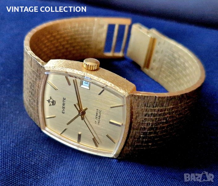 EVERITE Швейцарски Механичен Часовник  SWISS MADE Рядък Модел в стил LONGINES, снимка 1