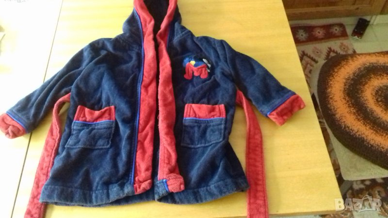 Бебешка хавлийка Дисни,бебешко халатче за момченце ,12-18месеца,чист памук, снимка 1