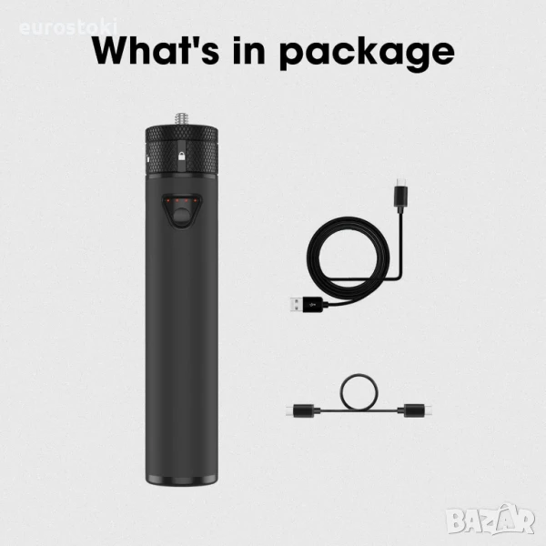 Smatree DP30 A21 Powerbank Stick Преносимо зарядно устройство 5000 mAh, селфи стик и външна батерия , снимка 1