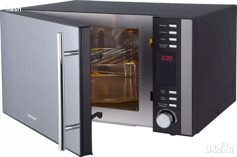 Hanseatic Микровълнова фурна AC925EBL, Грил, Конвекция, Микровълнова 900W, 25 л, снимка 1