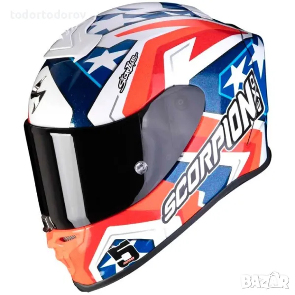 Мото Каска SCORPION EXO-R1 EVO CARBON A.Baustista World Superbike, снимка 1